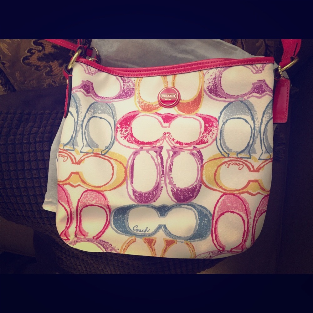 Coach multicolor crossbody